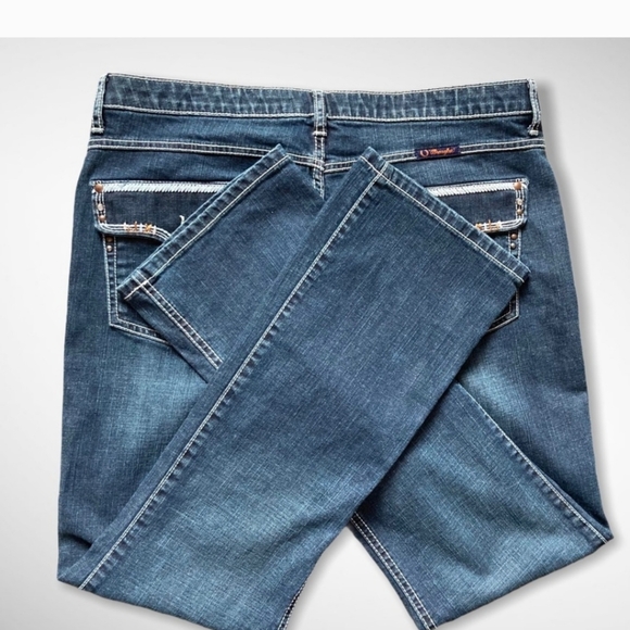 Wrangler Q Baby No Gap Flap Pocket Jeans Sz 15 - Picture 7 of 9